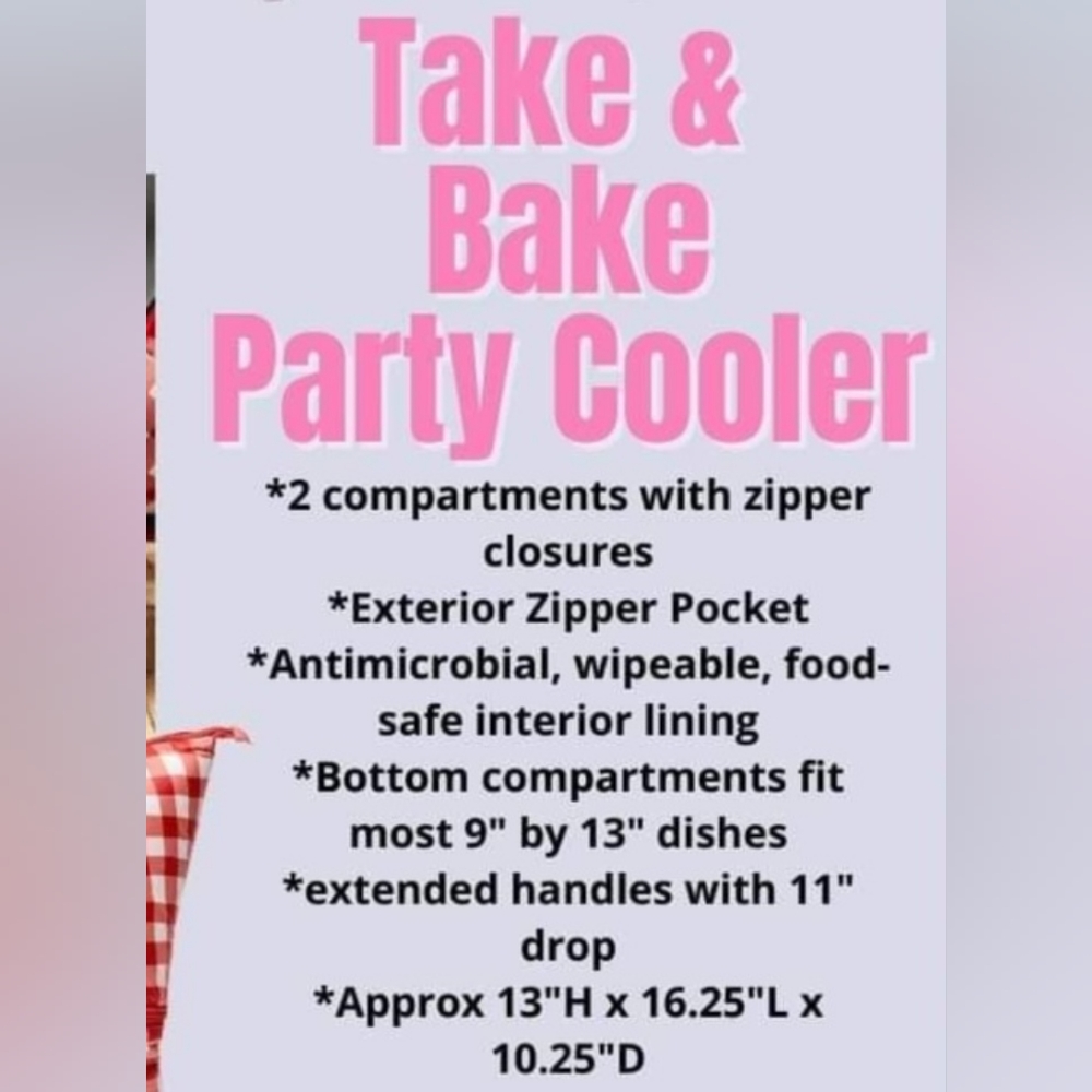 NEW Thirty-one Bake & Take Party Cooler Autumn Harvest print - Picture 8 of 8
